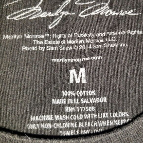 ✨Marilyn Monroe🌠 💋 black t-shirt - Picture 3 of 3